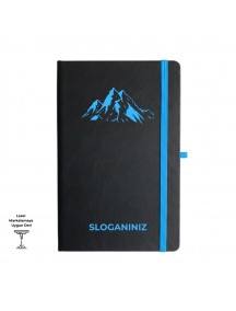 13x21 cm Fagus Termo Deri Sert Kapaklı Eko Defter